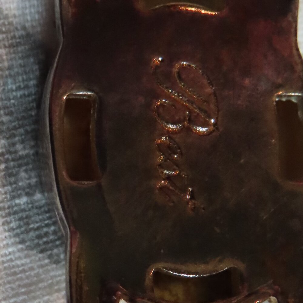 Paw Print silver cuff bracelet (Clemson Tigers) - Picture 2 of 5